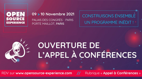 Open Source experience - ouverture de l'appel à conférences