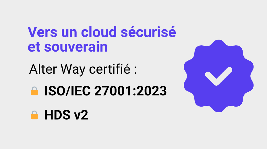 Certifications ISO et HDS d'Alter Way